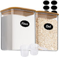115oz Large Glass Food Storage Containers - Wide Mouth Pantry Jars