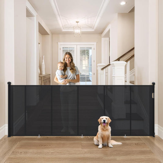 Upgrade Retractable Baby Gates Extra Wide for Safety and Convenience