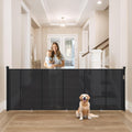 Upgrade Retractable Baby Gates Extra Wide 150 in x 42 in - One-Handed
