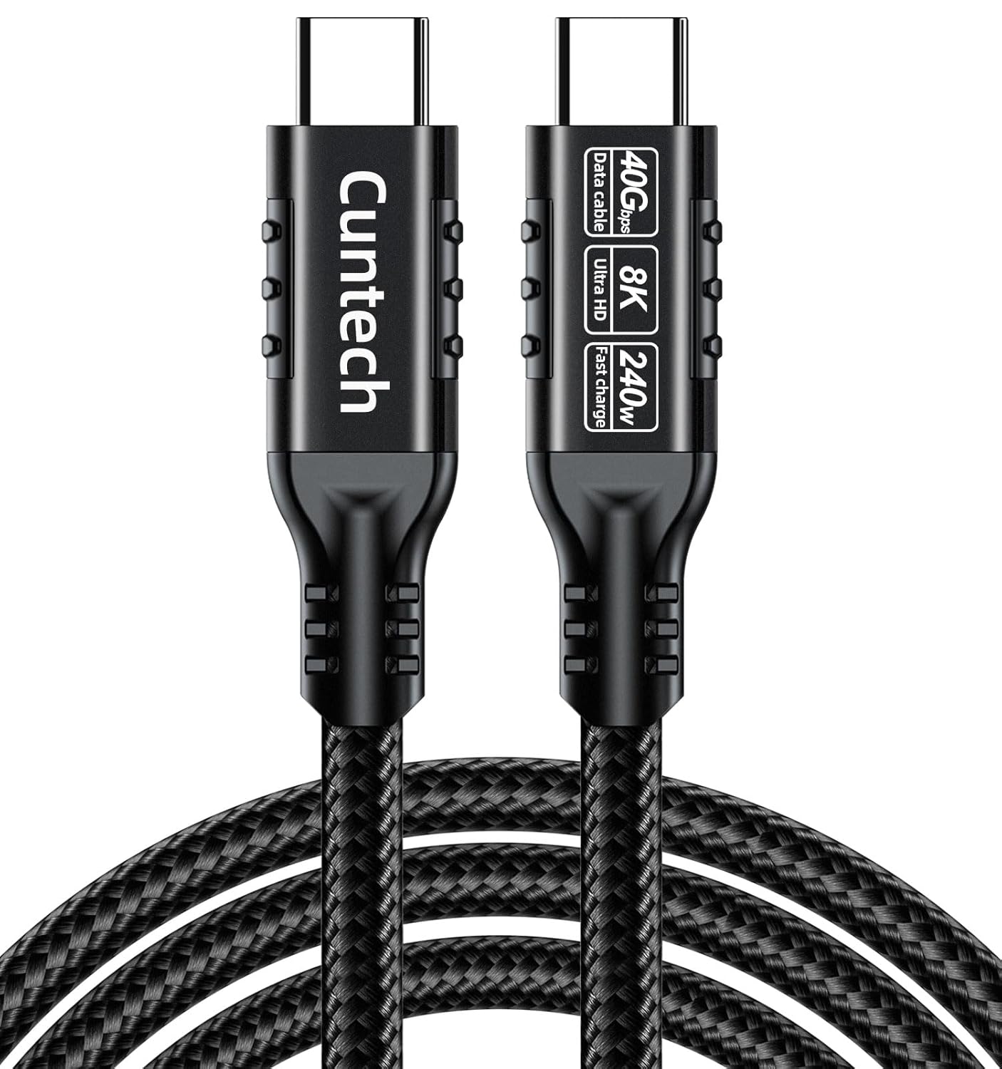 Fast 40Gbps Data Transfer USB-C Cable for Thunderbolt 4/3 Devices