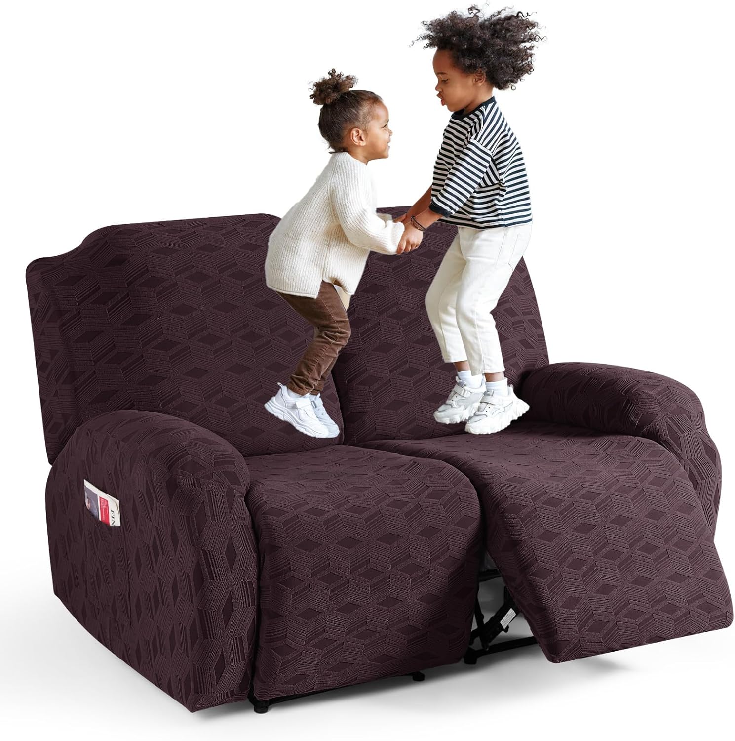 TAOCOCO Recliner Loveseat Cover for Kids and Pets Protection