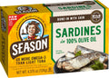 Season Sardines in Olive Oil - Wild Caught, High Omega-3 Snack