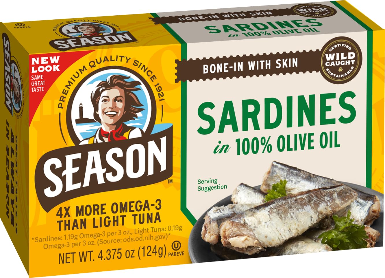 Season Sardines in Olive Oil - Wild Caught Protein Snacks