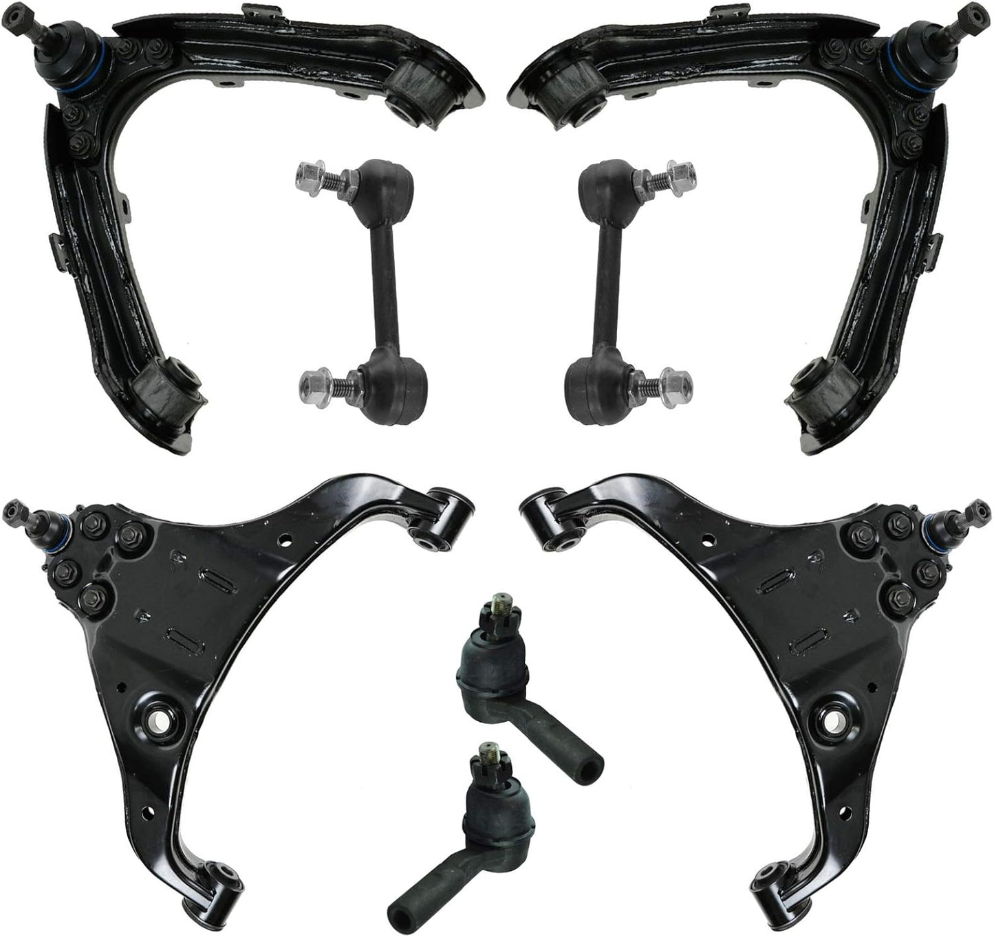 TRQ Front Steering & Suspension Kit for Chevrolet Colorado 2006-2008