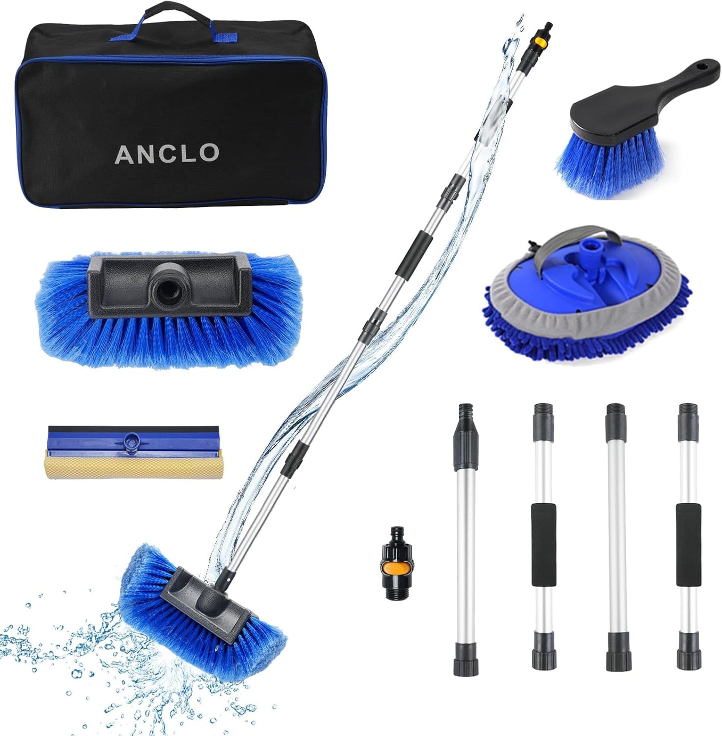 64 in Car Wash Brush with Long Handle for SUVs and RVs