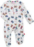Easy Dressing Magnetic Me Boys Baby Pajamas in Modal Fabric