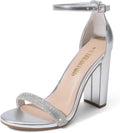 DREAM PAIRS Women's Hi-Chunk High Heel Pump Sandals (Style 2XJ2)