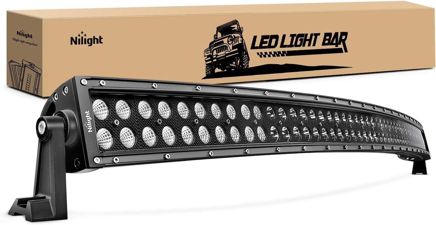 Nilight 50Inch 288W Curved LED Work Light for Offroad Vehicles