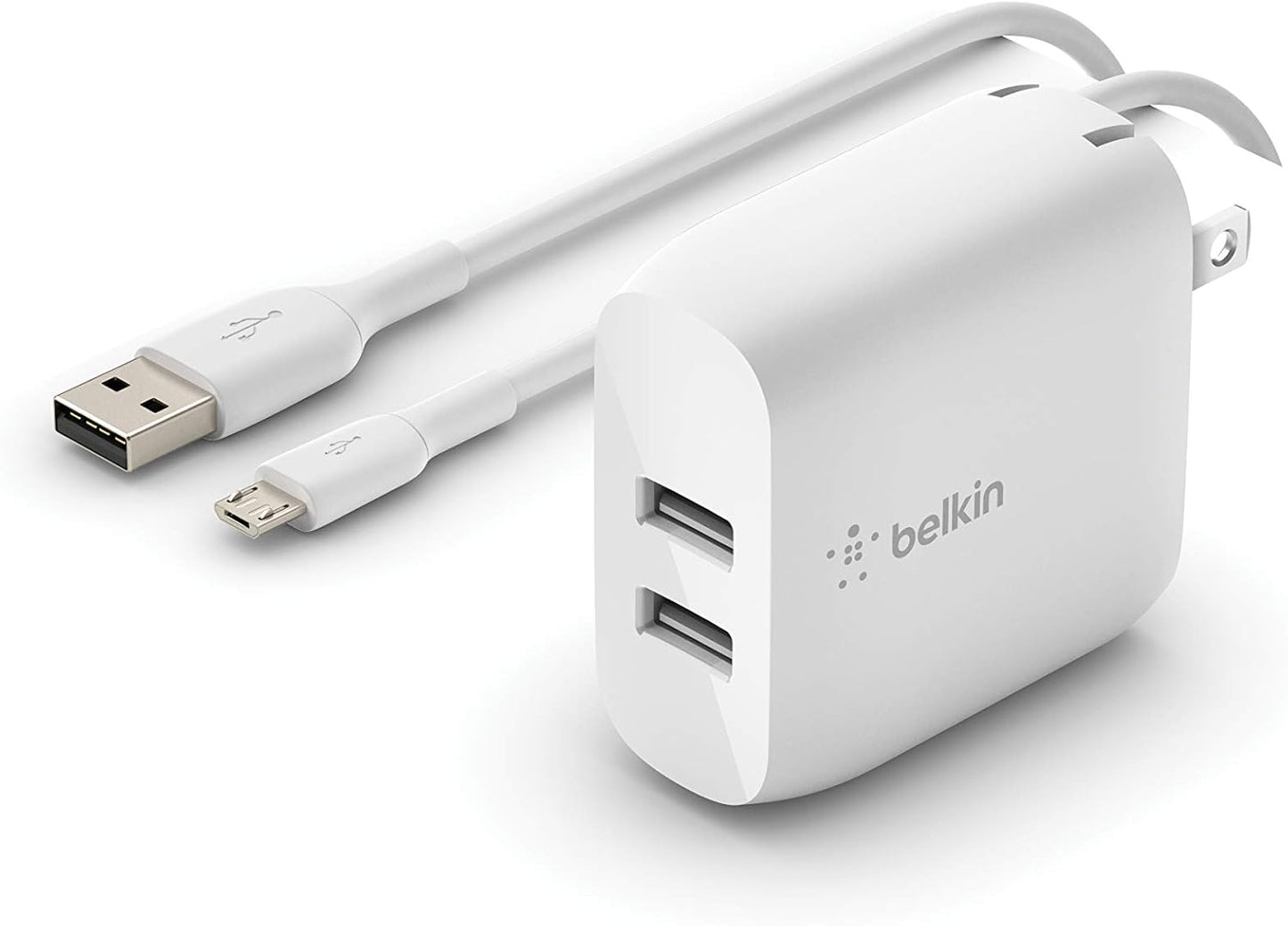 Belkin 24W Dual USB Wall Charger - Fast iPhone Charging