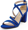 Chic Ankle Strap Dress Sandals for Women with Low Heels