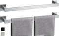 28 in Towel Bar 2-Pack Brushed Nickel - Rustproof Double Set