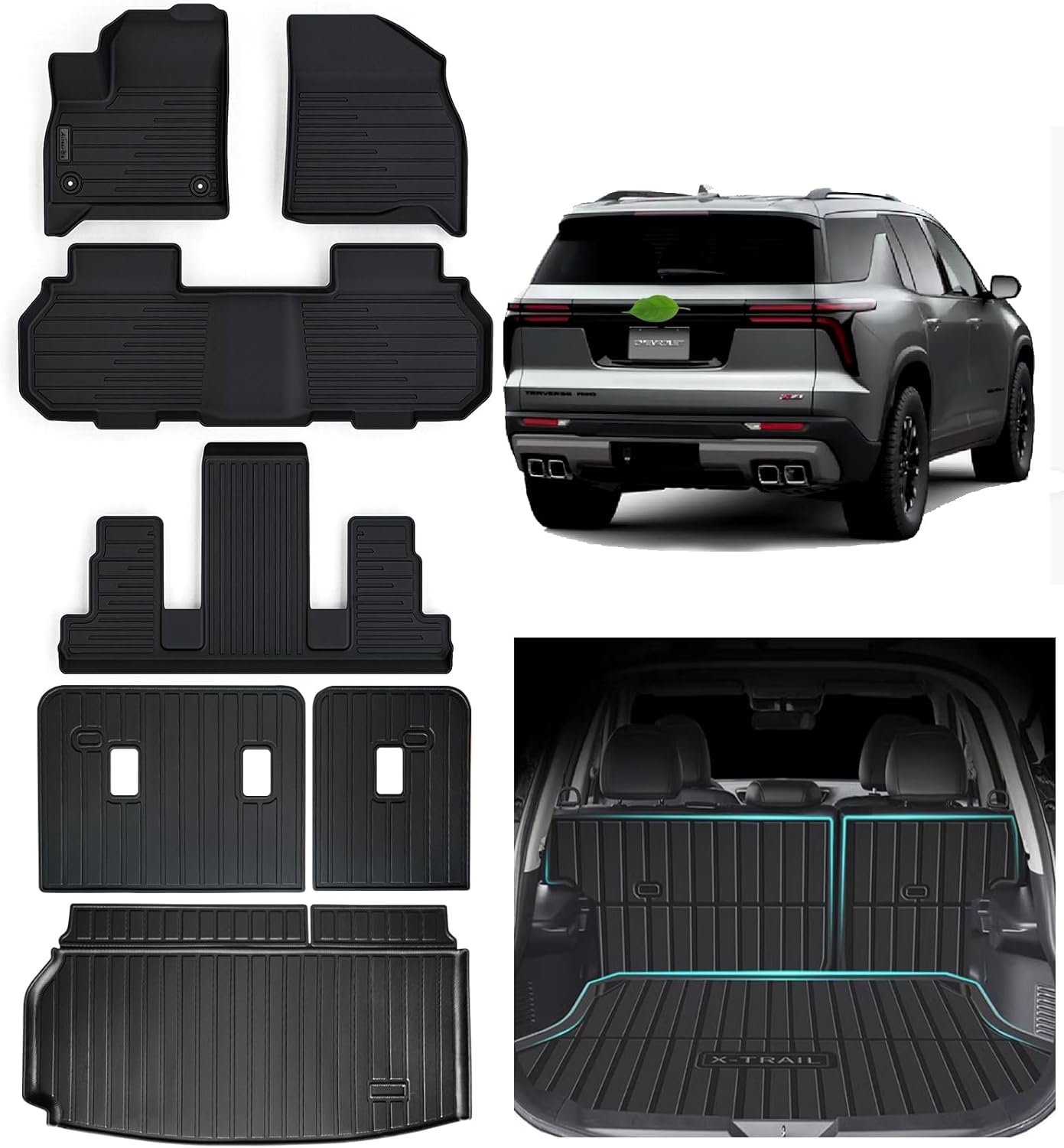Custom Fit Floor Mats for 2024 2025 2026 Chevrolet Traverse