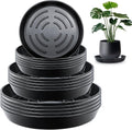 15 Pack Plant Drip Trays 8, 10, 12 in Saucers - Heavy Duty Set