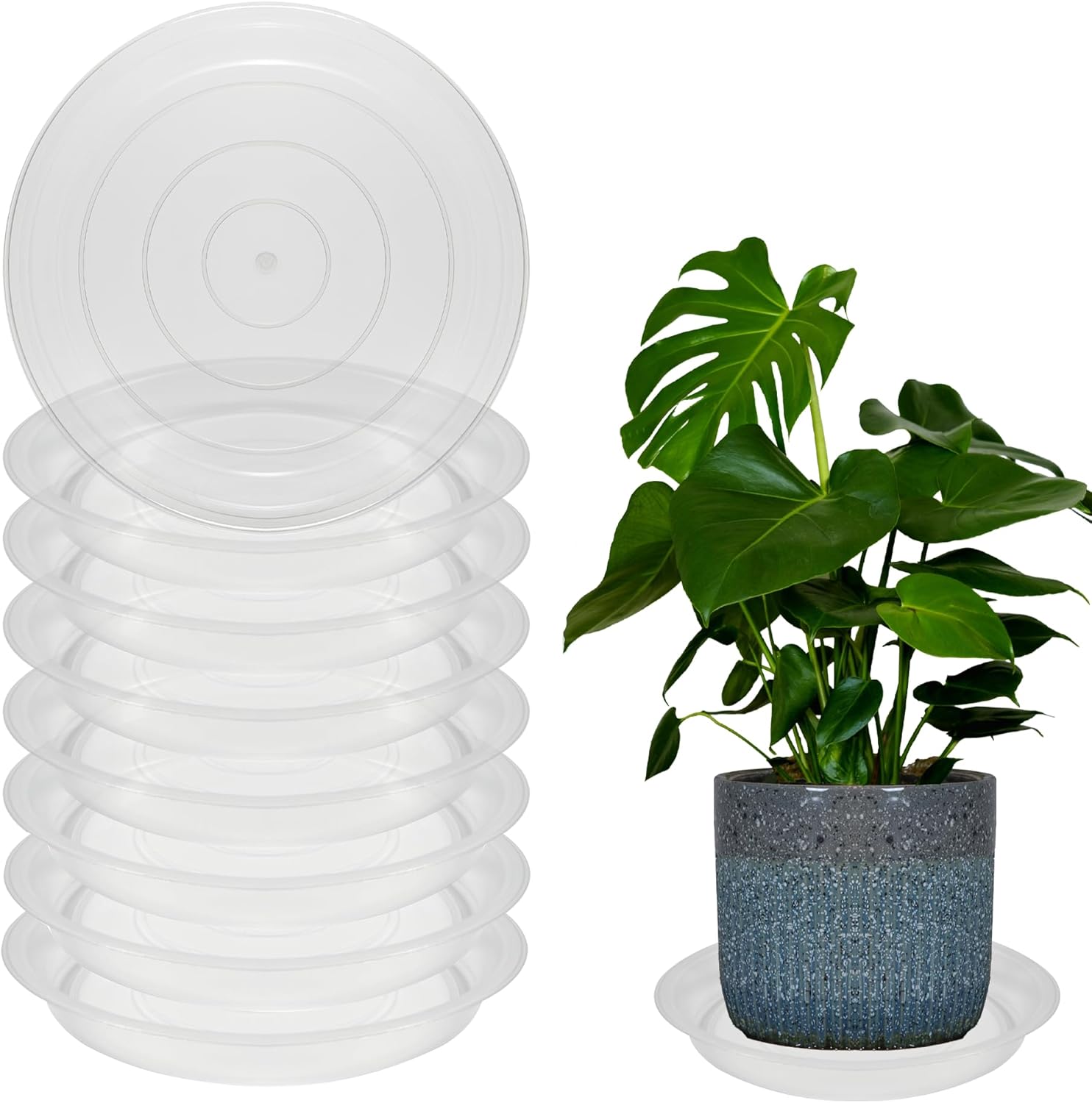 18 Inch Round Plant Saucers for Indoor and Outdoor Use