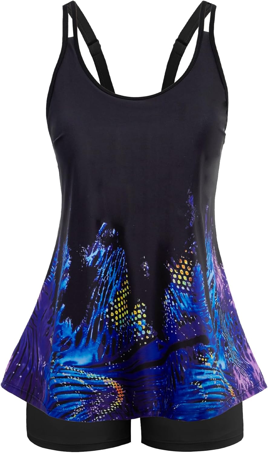 Arolina Tankini Swimsuits for Women with Tummy Control Design