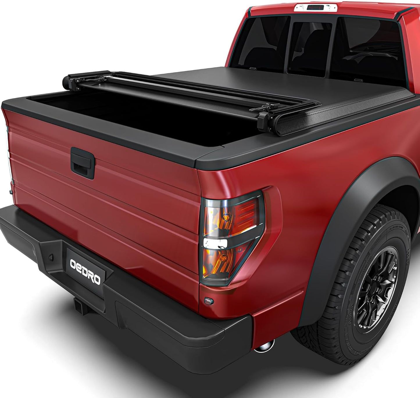 OEDRO Soft Quad Fold Tonneau Cover for 2009-2014 Ford F-150