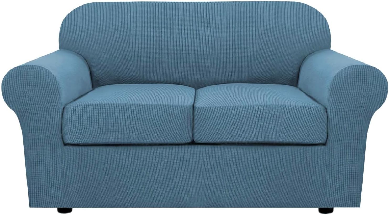 H.VERSAILTEX 3 Piece Stretch Sofa Covers for Loveseat Couch