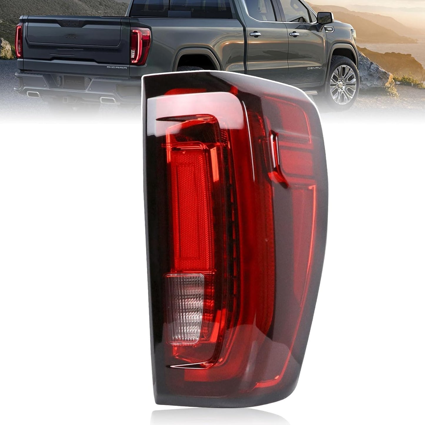 LED Tail Light Assembly for 2019-2024 GMC Sierra Models