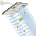 Hibbent Thickness Metal Rain Shower Head 8 in - High Pressure Rainfall