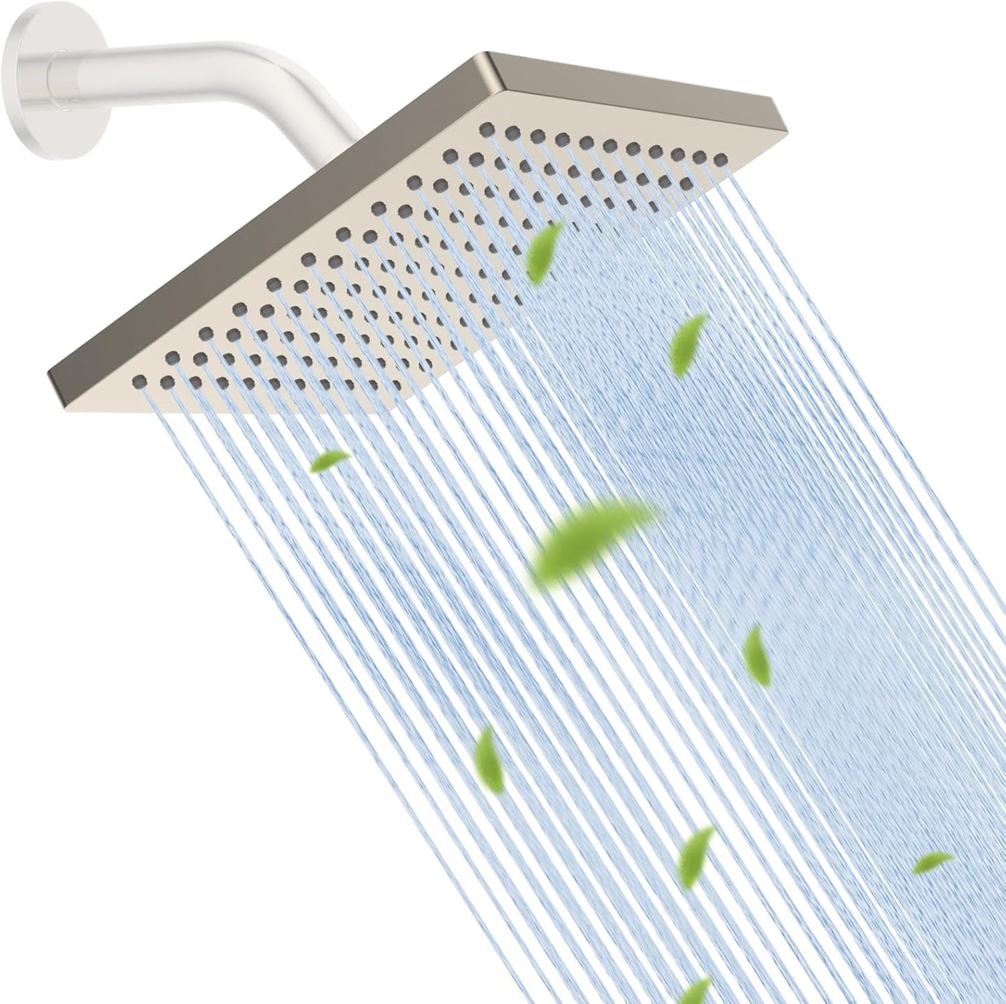 Hibbent 8 Inch High Pressure Rain Shower Head for Luxurious Baths