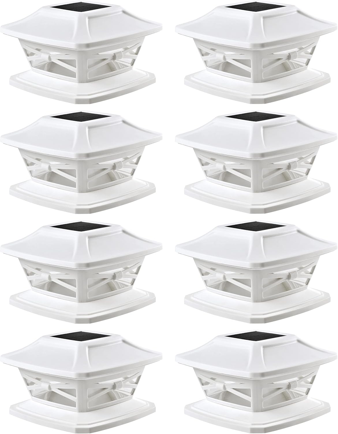 Davinci Lighting Flexfit Solar Outdoor Post Cap Lights - Bright LED