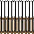 10 Pack 5Ft String Light Poles - Adjustable Outdoor Light Poles