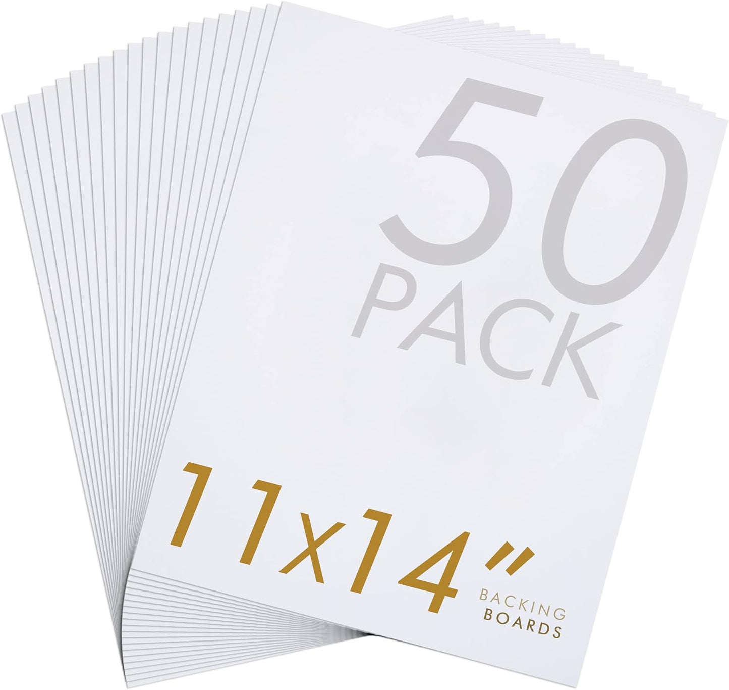 Falling in Art 50 Pack Acid-Free Mat Boards for Photos and Art