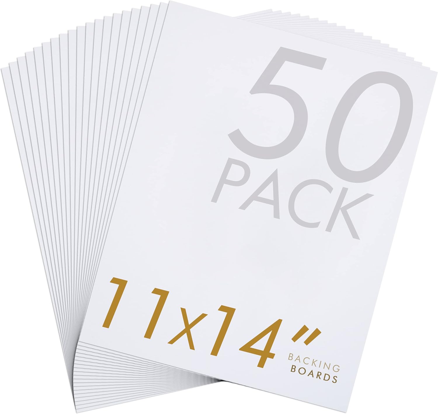 Falling in Art 50 Pack Acid-Free Mat Boards for Photos and Art