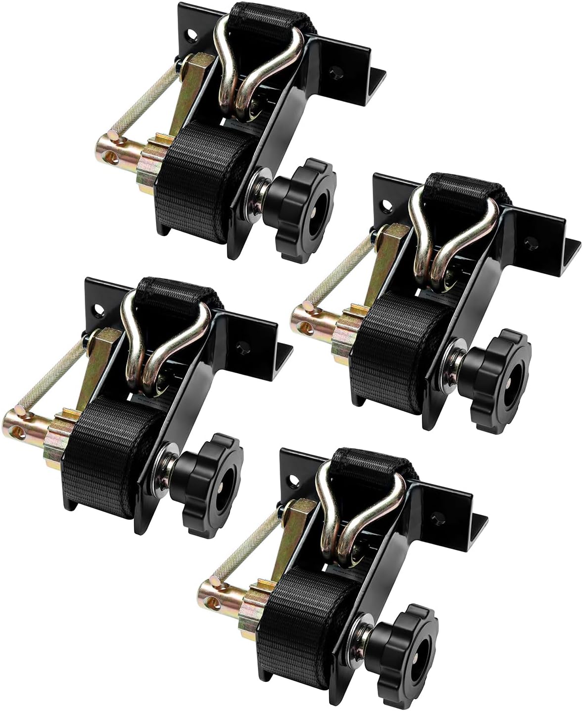 Ladder Rack Ratchet Straps with J-Hook for Heavy Duty Use