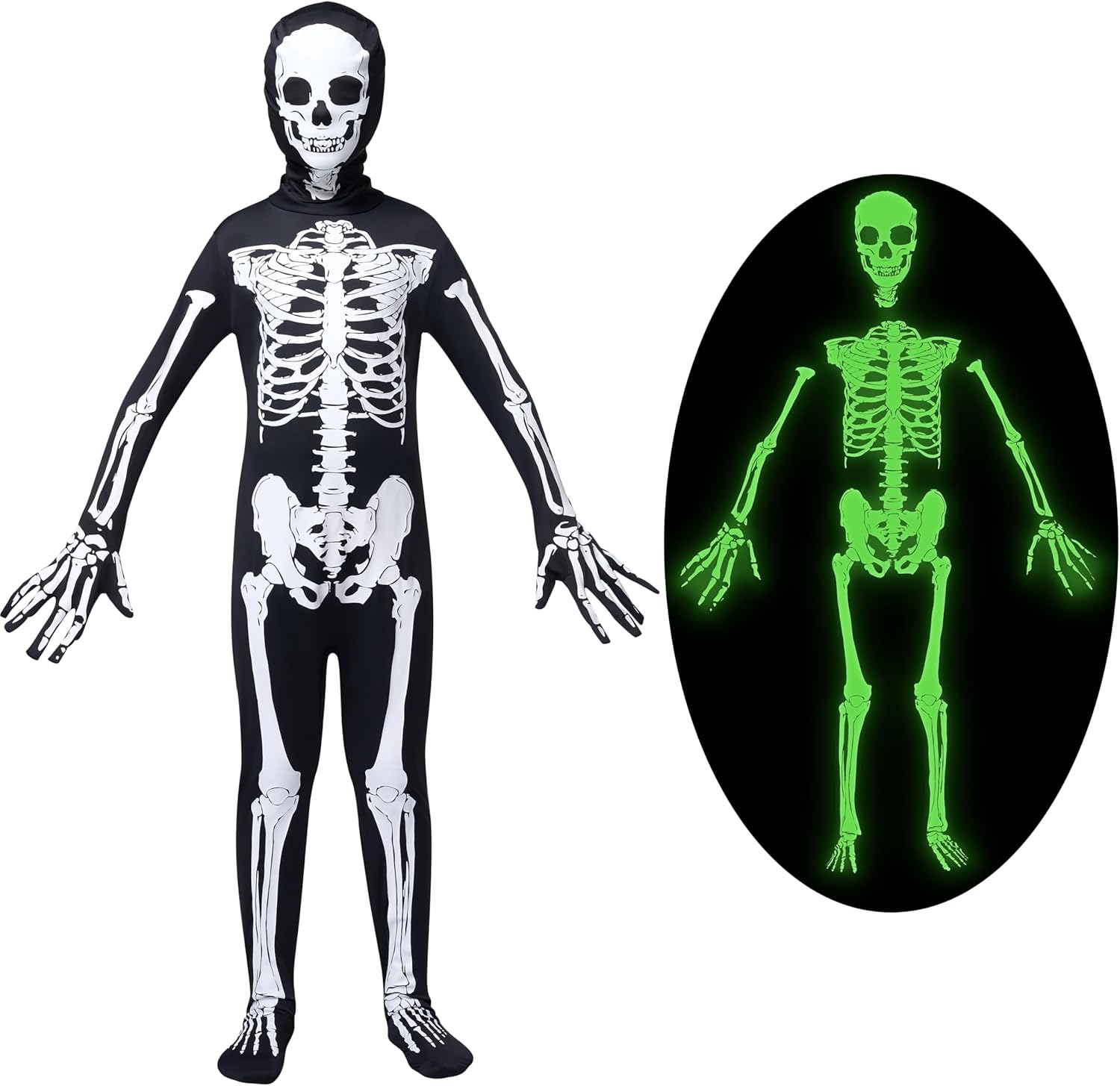 Scary 3D Skeleton Costume for Boys by Spooktacular Creations