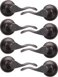 Dummy Door Lever Wave Style Pack of 2 - Oil Rubbed Bronze