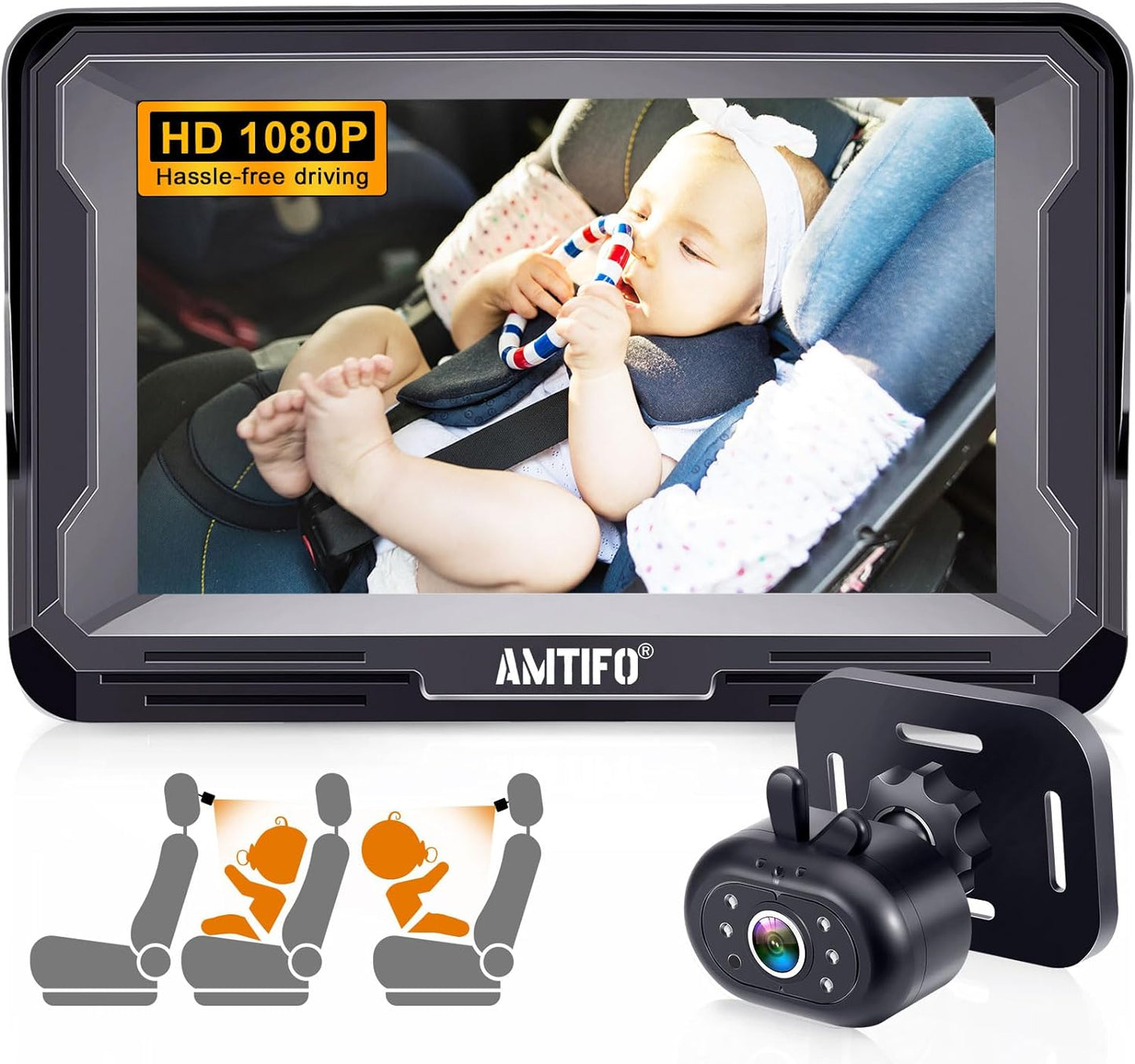 AMTIFO Clear Night Vision Baby Car Camera