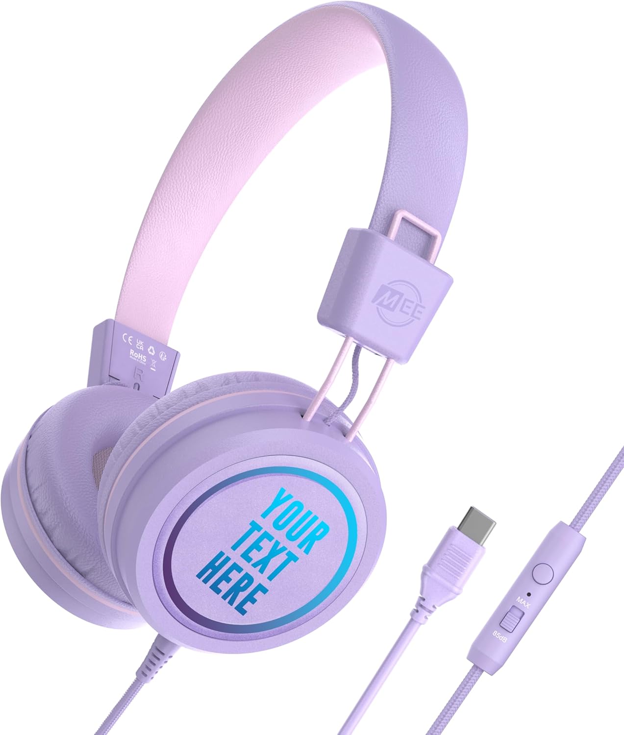 MEE audio KidJamz KJ55 Personalized USB-C Headphones for Kids