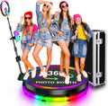360 Photo Booth Machine 31.5 in for 3-4 People - Flight Case PRO
