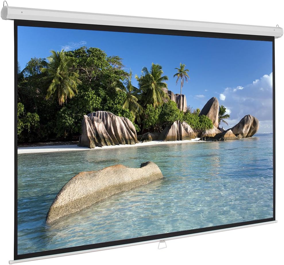 Alivinghome 84 inch Outdoor Projector Screen for Movies