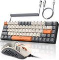 ZIYOU LANG 65% Wired Mechanical Keyboard and Mouse Combo - Compact RGB