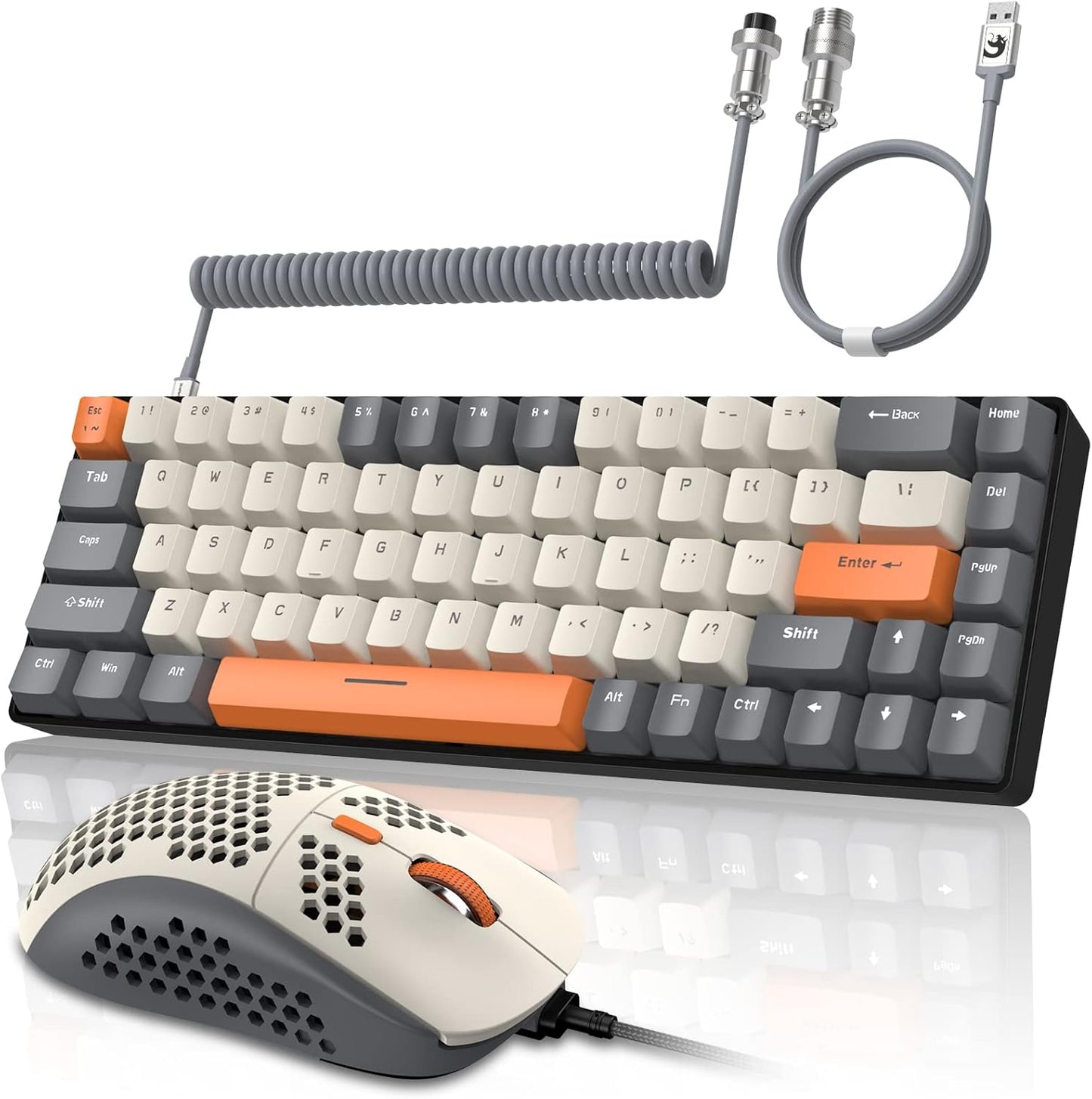 ZIYOU LANG RK-T8PR0 Wired 65% Mechanical Gaming Keyboard Combo