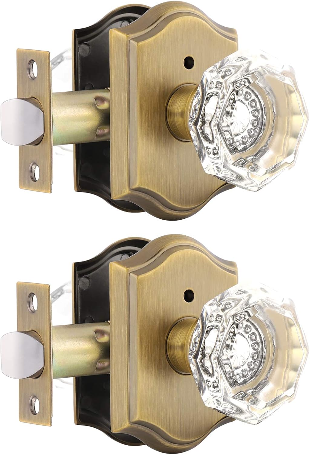 Gobrico Privacy Door Lock Sets with Crystal Knobs for Security