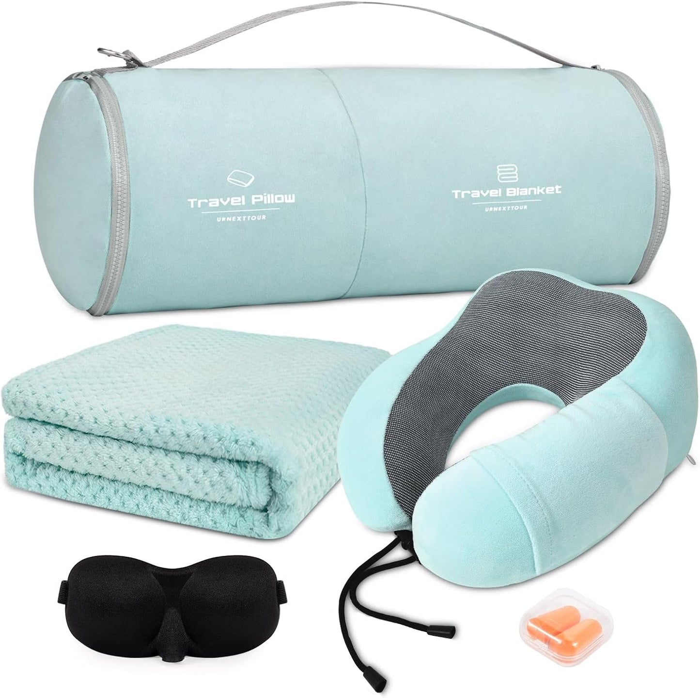 Travel Pillow and Blanket Set for Comfortable Journeys