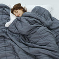Weighted Blankets for Adults King Size 25 lb Dark Grey - Cooling Sleep
