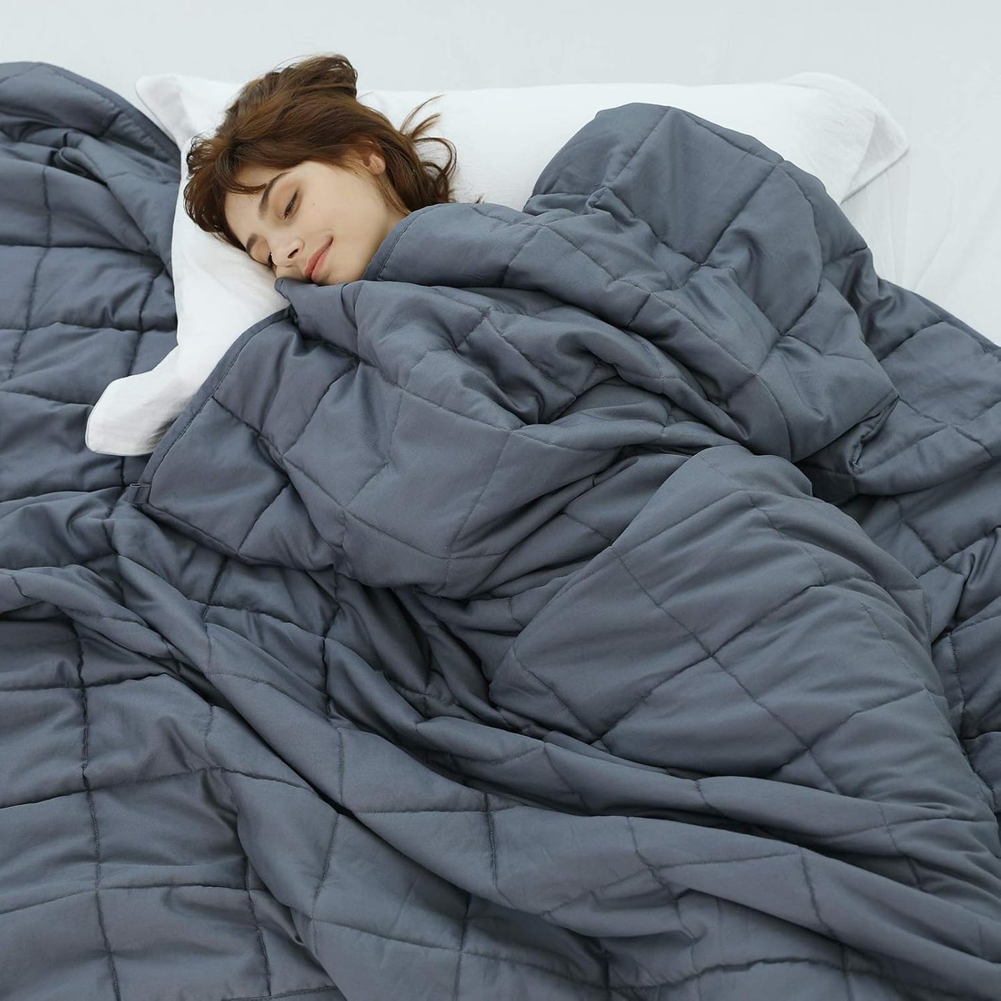 Weighted Idea Cooling Weighted Blanket for Adults, 25lbs King Size