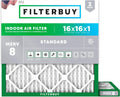 Filterbuy 16x16x1 Air Filter MERV 8 Dust Defense (2-Pack) - Reliable
