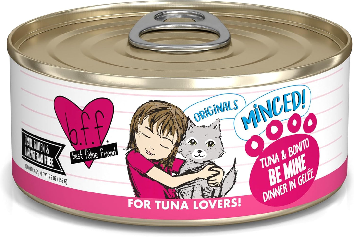 Weruva BFF Minced Natural Wet Cat Food with Tuna and Bonito