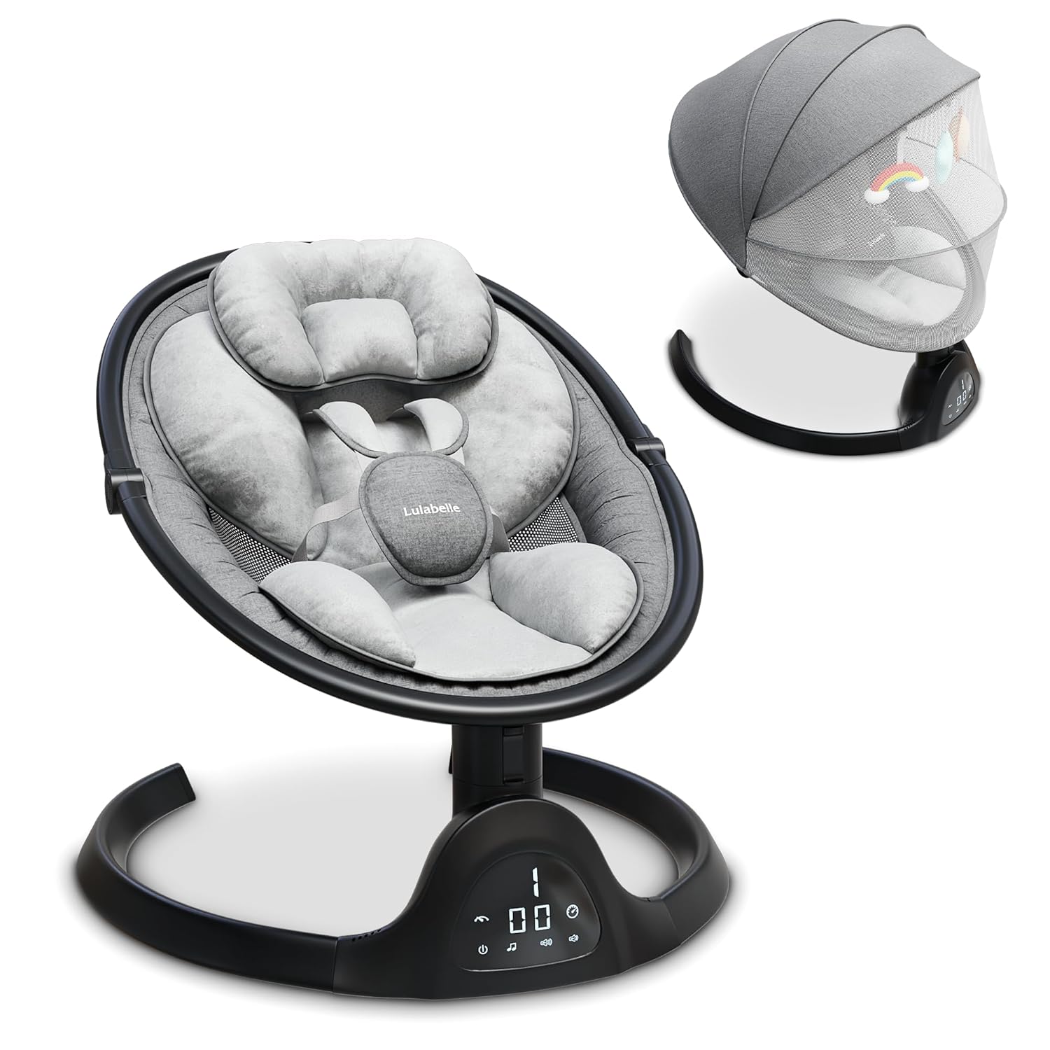 Smart Baby Swing - 5 Modes, Adjustable Height, Lullabies!