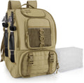 Fishing Backpack with Rod Holders and 4 Tackle Boxes - 40L Waterproof