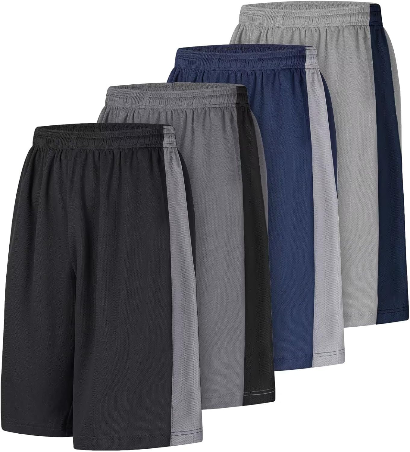 Men's Long Athletic Shorts Quick Dry Camo with Pockets