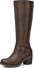 mysoft Women's Knee High Boots Chunky Block Heels - Comfortable Shoes