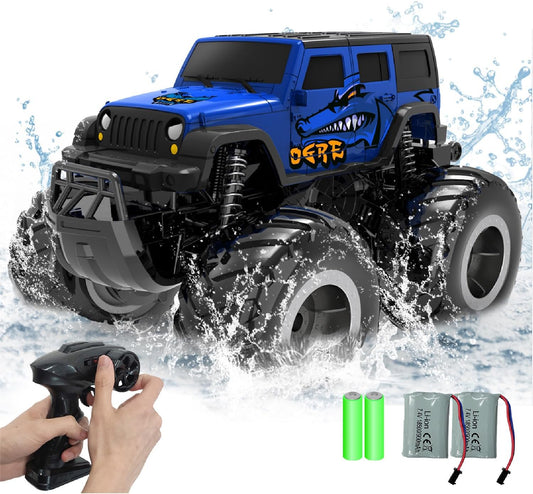Amphibious RC Monster Truck: Off-Road Fun for Kids!