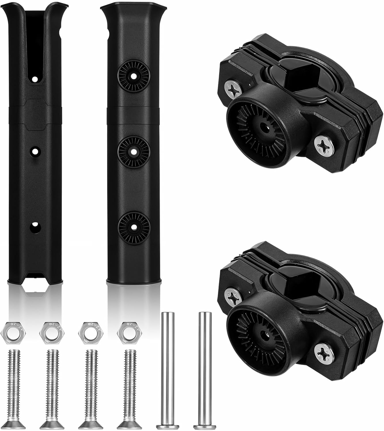 Rotatable Bike Fishing Rod Holder - Securely Mount 2 Poles Anywhere!