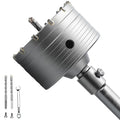 4-1/8 in Concrete Hole Saw with SDS Plus Rod - Heavy Duty Cutting